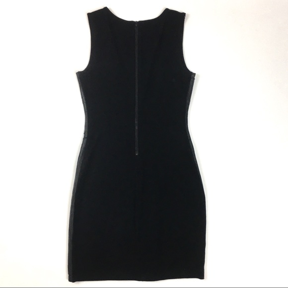 Theory dress leather paneled sheath sleeveless - Picture 4 of 8